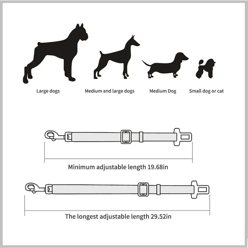 Reflective Pet Car Seat Belt