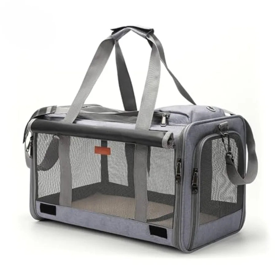 19x10.5x11.5 Inches Soft Sided Collapsible Pet Carrier for Cats and Dogs Up to 20 Ibs