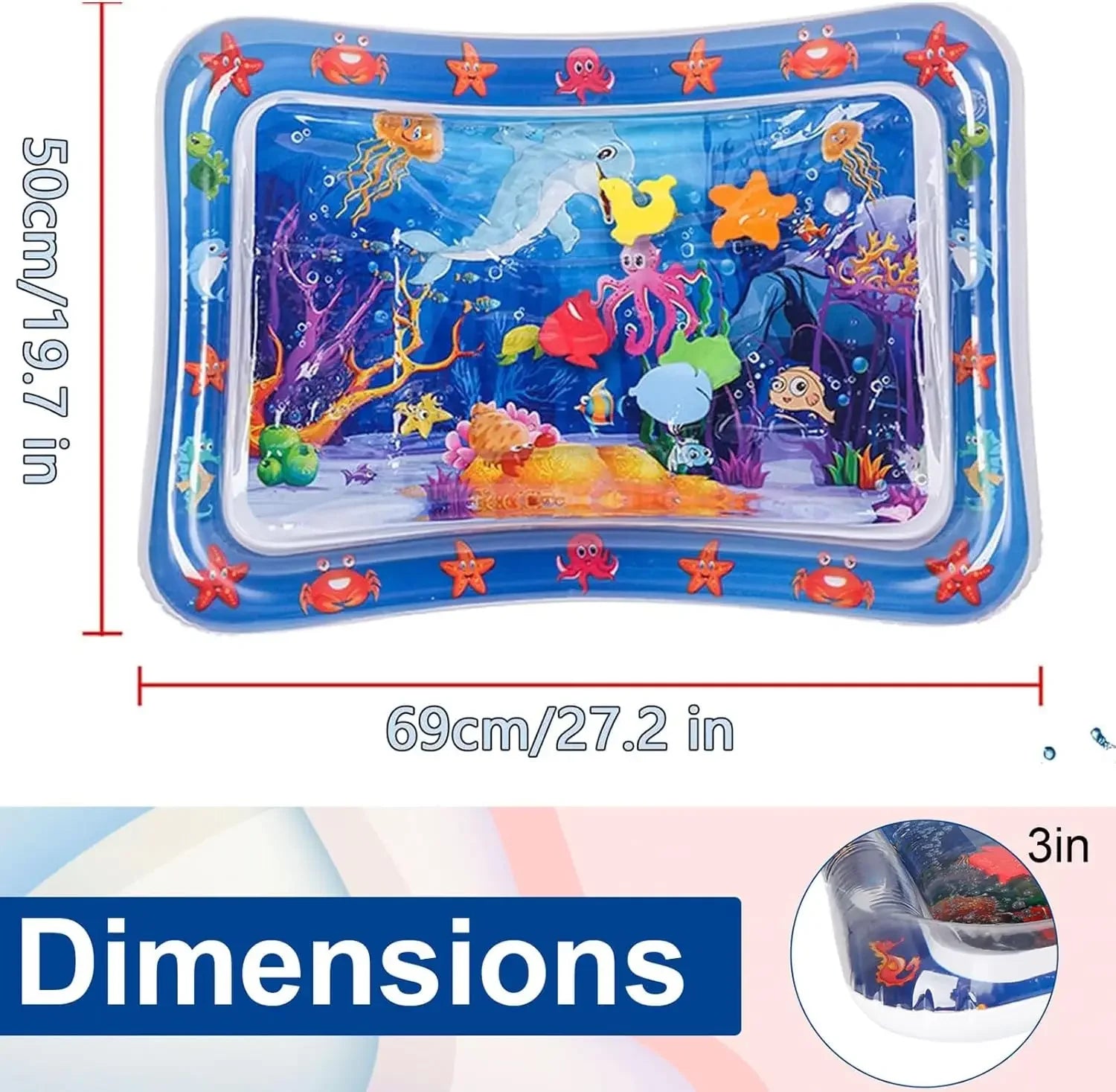 Water Sensory Thickened Inflatable Play Mat