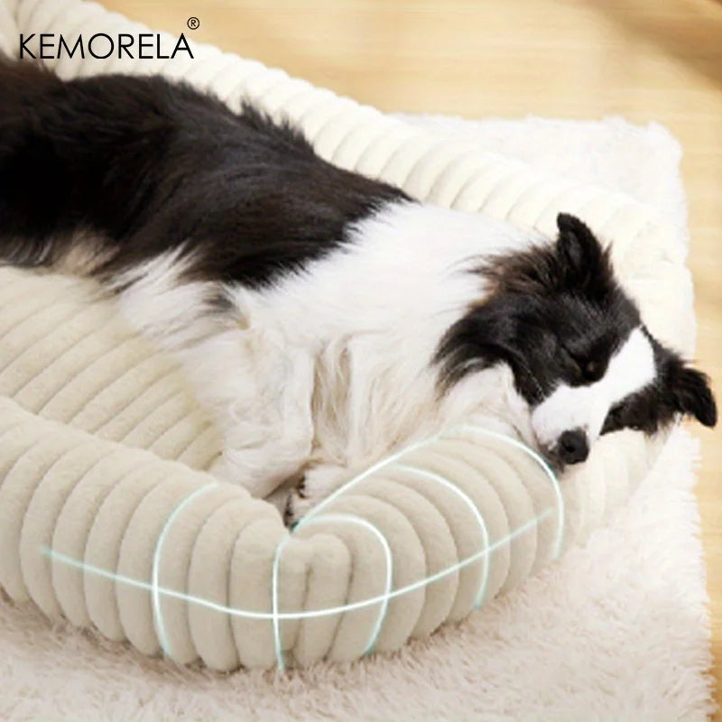 Orthopedic Plush Dog Bed with High Resilience Support