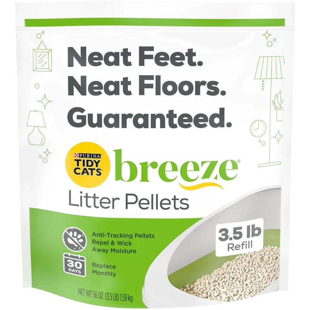 Best seller  Non Clumping Litter System, Breeze XL All-in-One Odor Control & Easy Clean Multi Cat Box - 18 lb. Box new