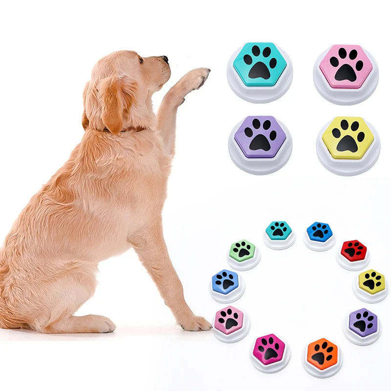 Recordable Talking Sound Button and Interactive Voice Buttons For Communication Dog Training