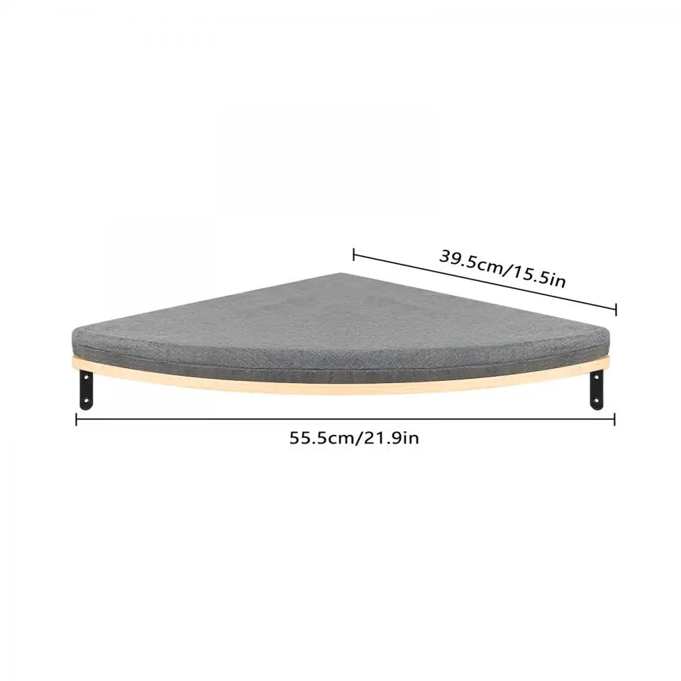 Wall Mounted Shelf Bed with Soft Cushion