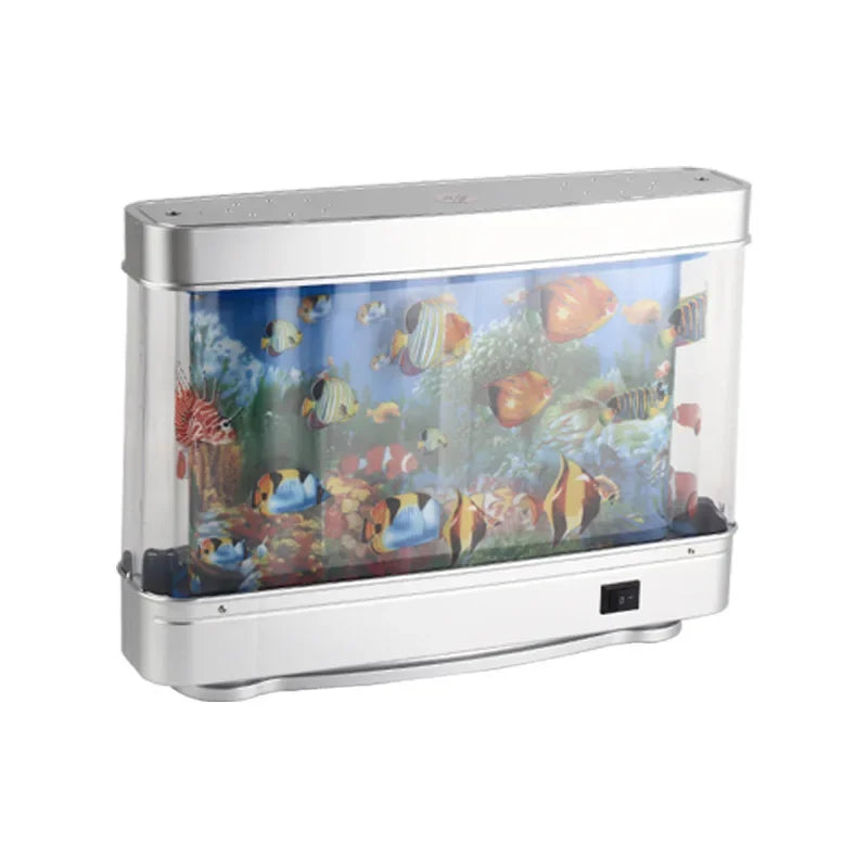 Tropical Fish Tank Lamps Artificial Aquarium Decor Virtual Ocean in Motion Night Light For Children Halloween Christmas Gift Toy