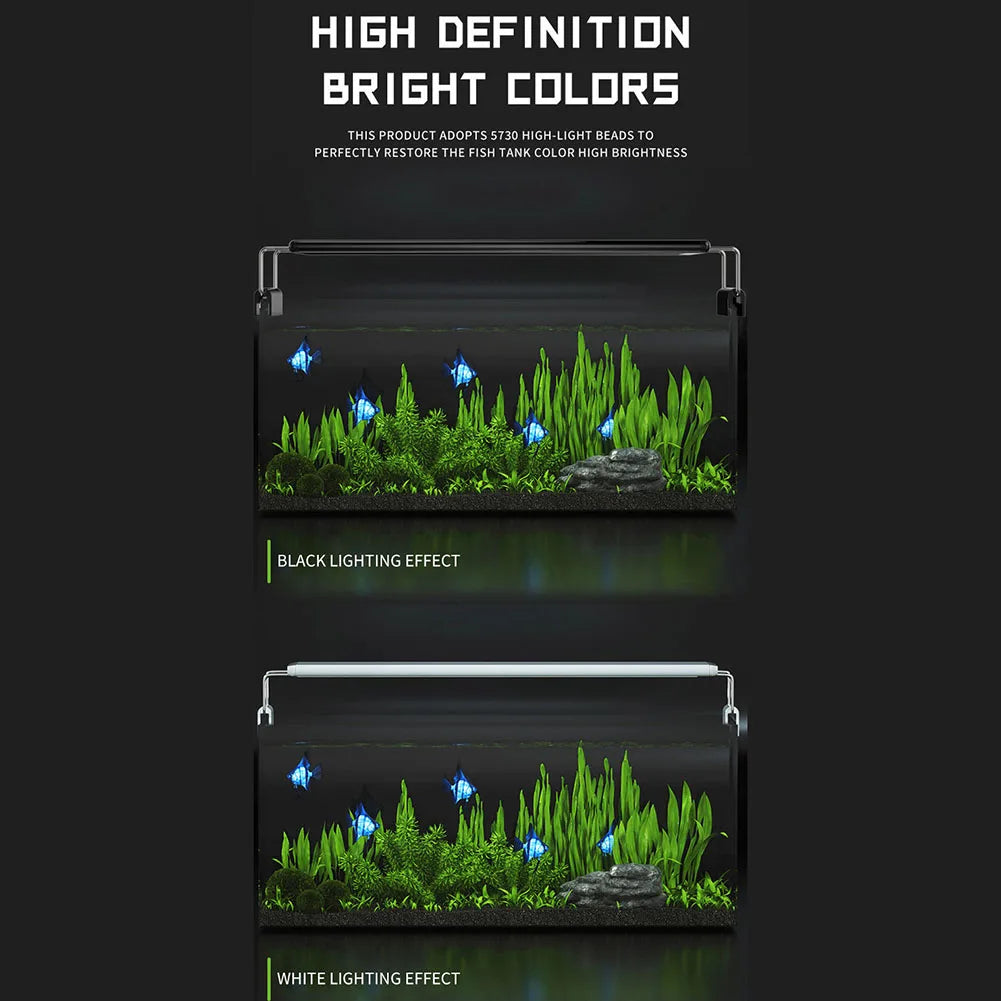 LED Aquarium Light For Plants and Fish Tank, Suitable For 40-50cm Fish Tanks