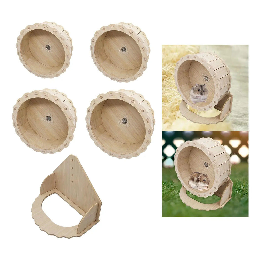 Wooden Hamster Running Wheel