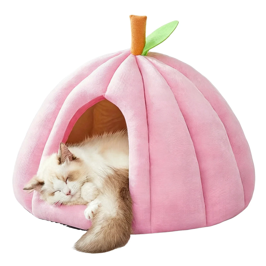 Plush Calming Thickened Warming Pet Bed Sofa Non-Slip Bottom Prevents Sliding Pet Bed For Cold Floors Cozy Nook For Bedroom