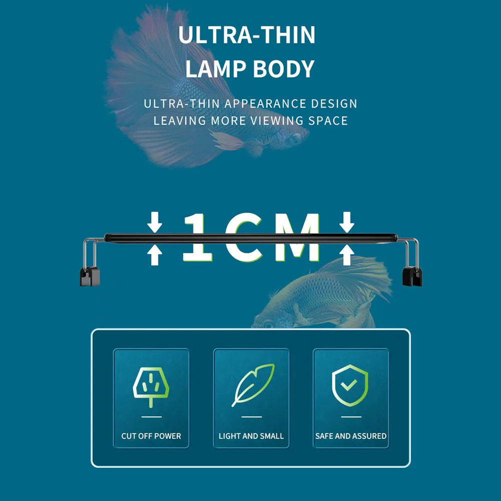 LED Aquarium Light For Plants and Fish Tank, Suitable For 40-50cm Fish Tanks