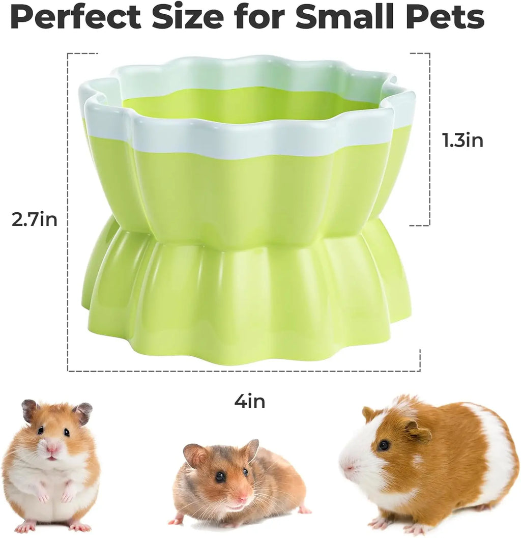 Anti-Tip Ceramic Pet Bowl for Guinea Pig/Rat/Hamster