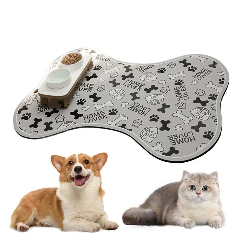 Absorbent Pet Feeding Mat Non-Slip Mat  Quick-Dry Water Dispenser Mat