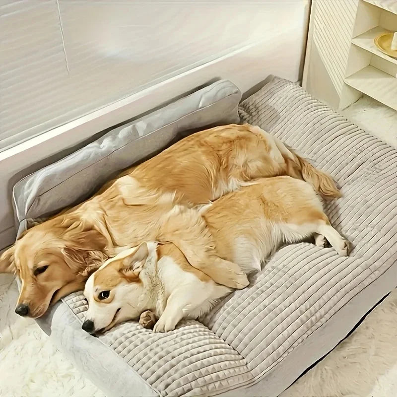 Large Dog Winter Warm Bed - Extra Large for Big Breeds, Universal for Small Medium Large Dogs