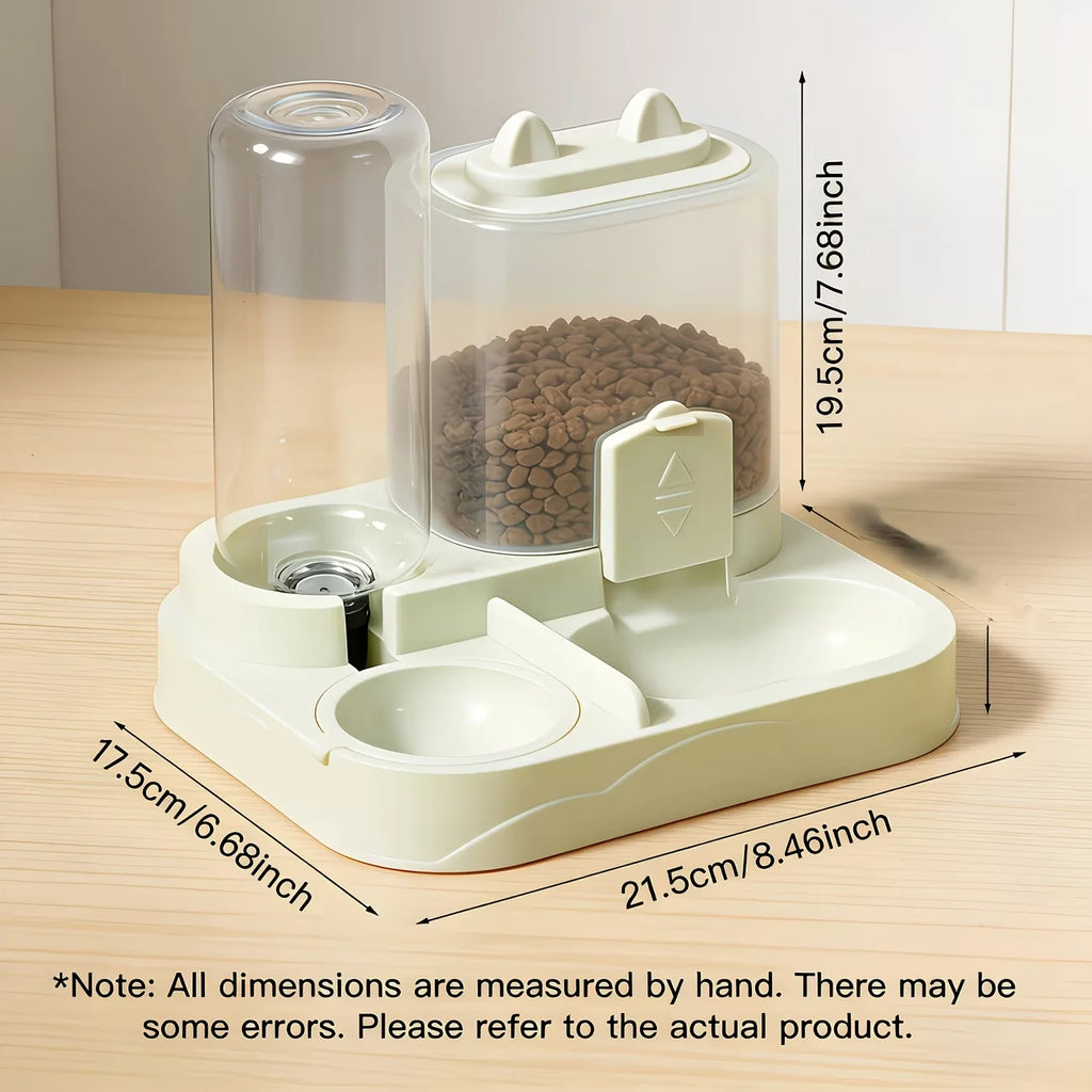 2-in-1 Gravity Pet Feeder and Water Dispenser