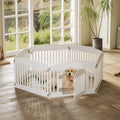 Plastic 6 Panel 24" Expandable Durable Dog Playpen Or Pet Fence for Medium Dogs