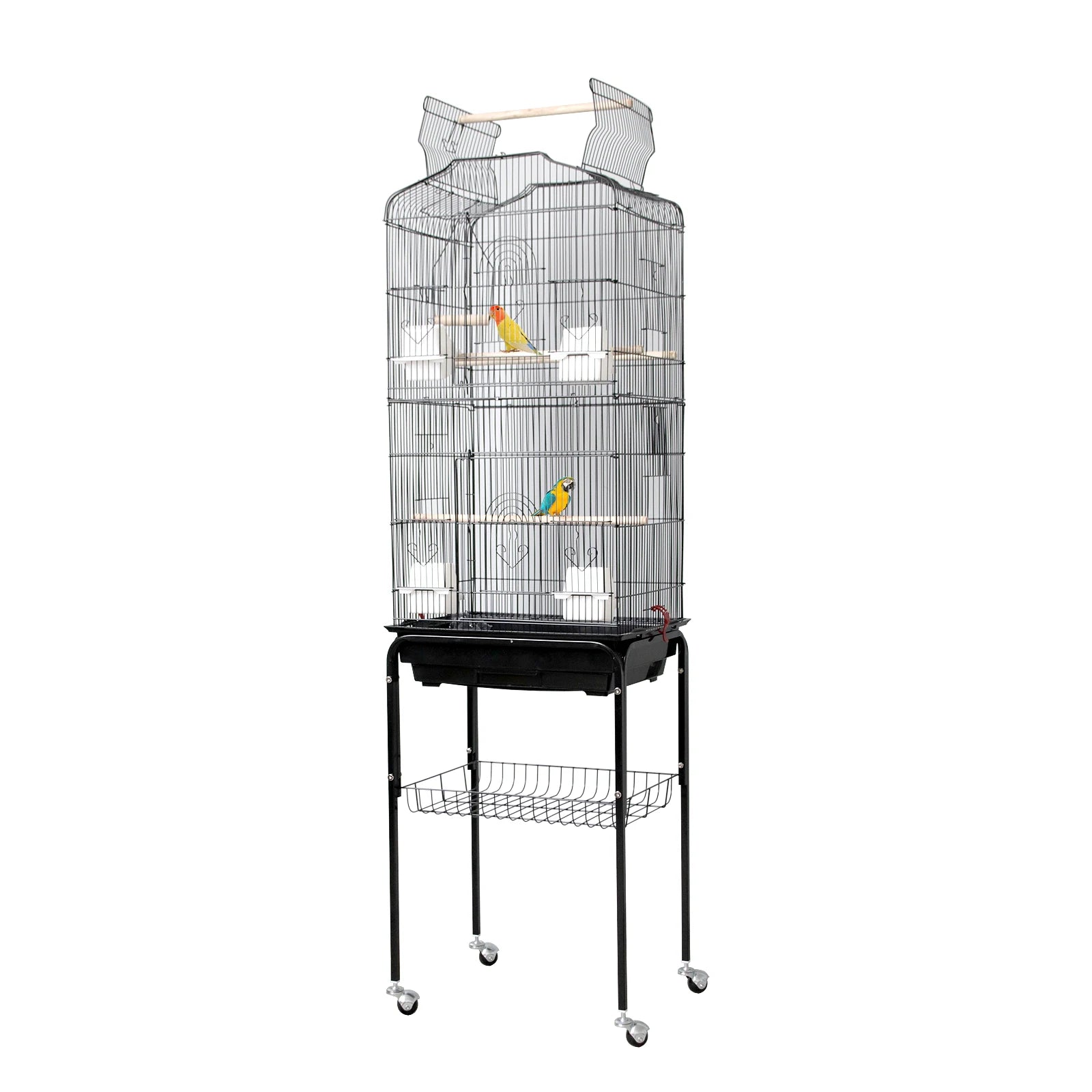 162cm Large Bird Cage with Open Play Rooftop