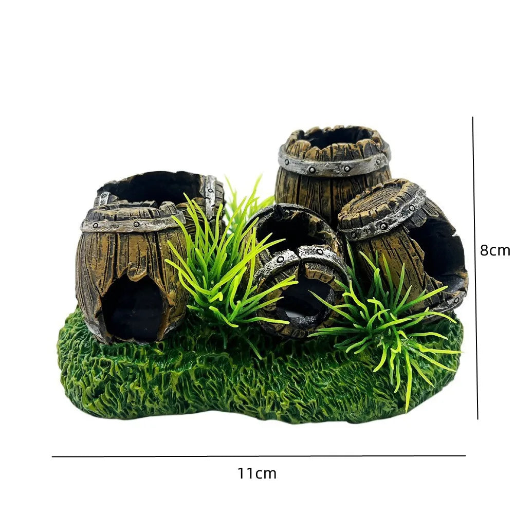 Resin Bridge Fish Tank Landscape Decoration