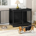 Heavy Duty Indoor Wooden Dog Kennel with 2 Doors