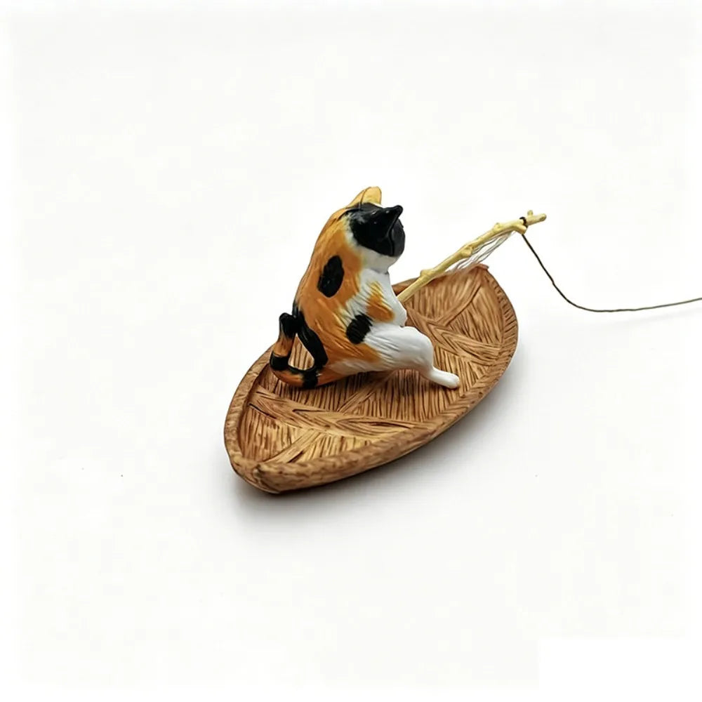 Resin Cat Shape Fishing Boat