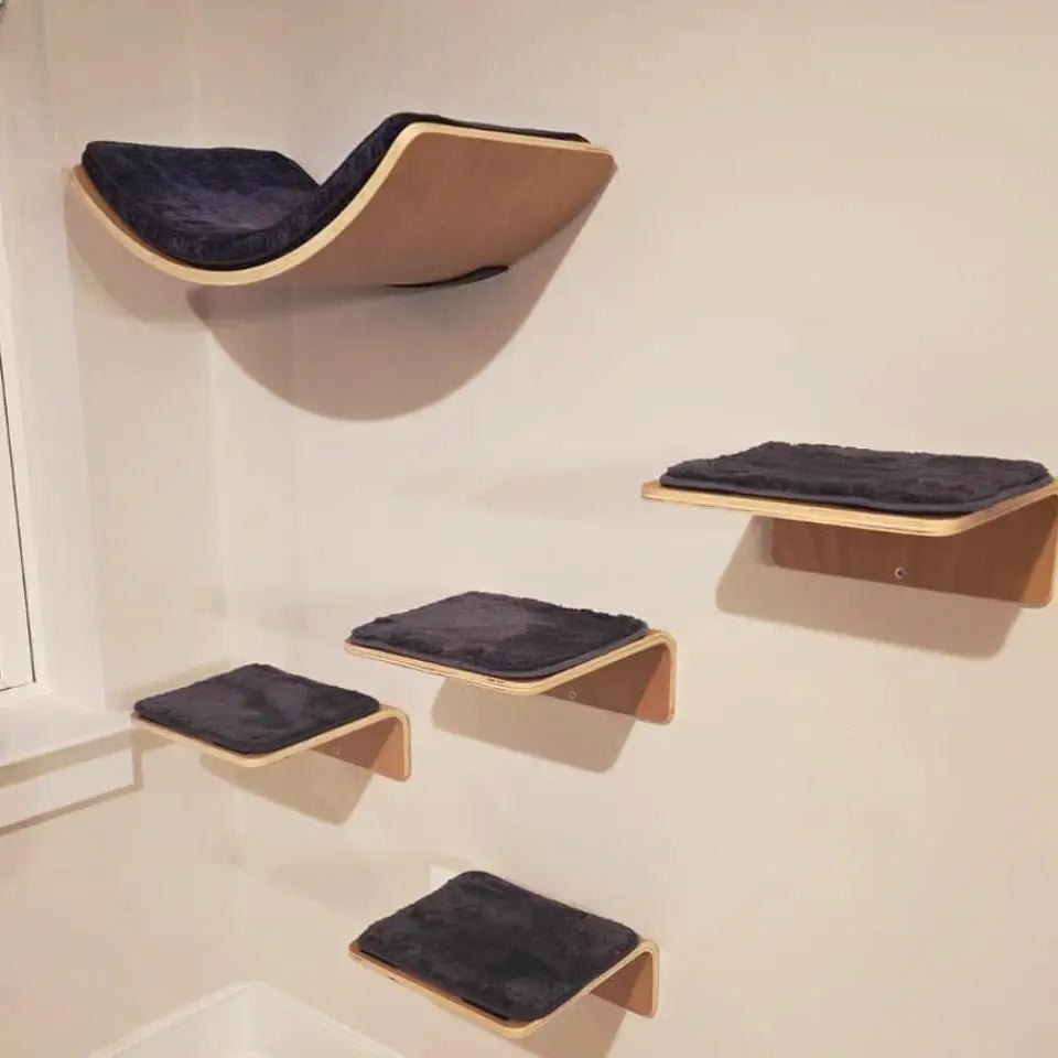 Wall Mounted Shelf Bed with Soft Cushion