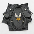 Eagle Pattern PU Leather Dog Jacket
