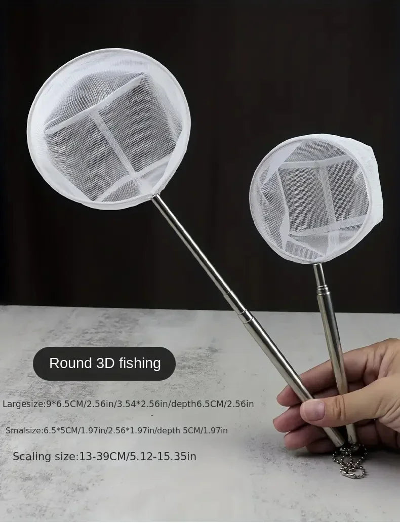 Stainless Steel Handle Square Round Aquarium Net