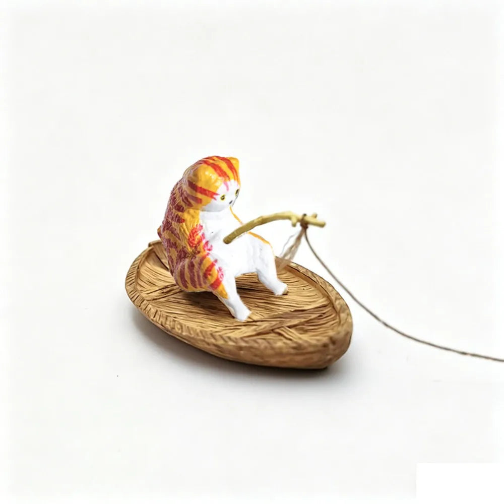 Resin Cat Shape Fishing Boat