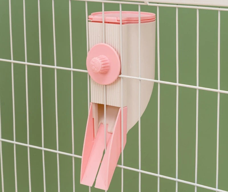 Hanging Automatic Pet Food Feeder with 30oz Bowl and 500ml Water Dispenser