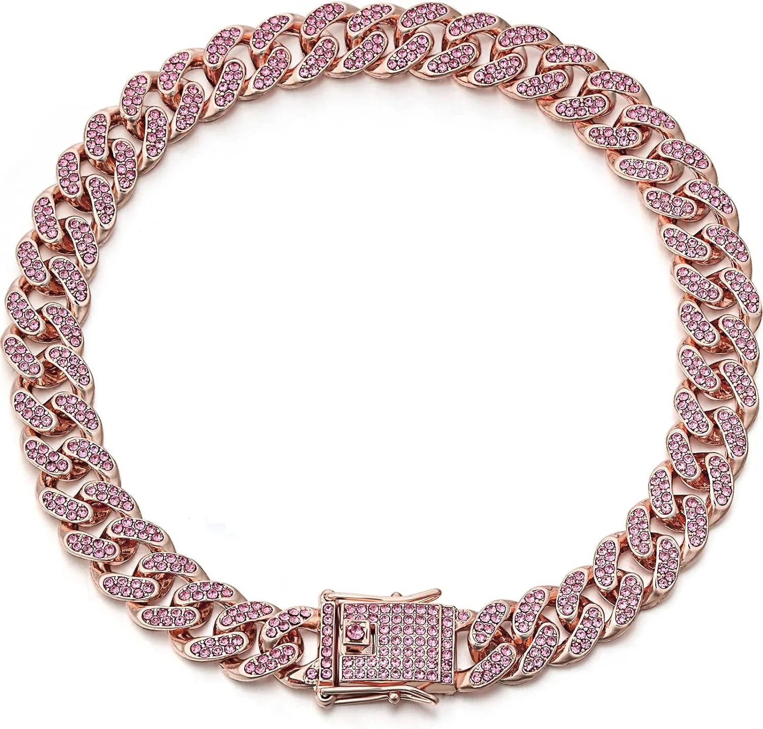 Luxury Designer Dog Collar Bling Diamond Pet Chain for Small Medium Large Dogs Cat Puppy Gold Necklace Jewelry Dog Accessories