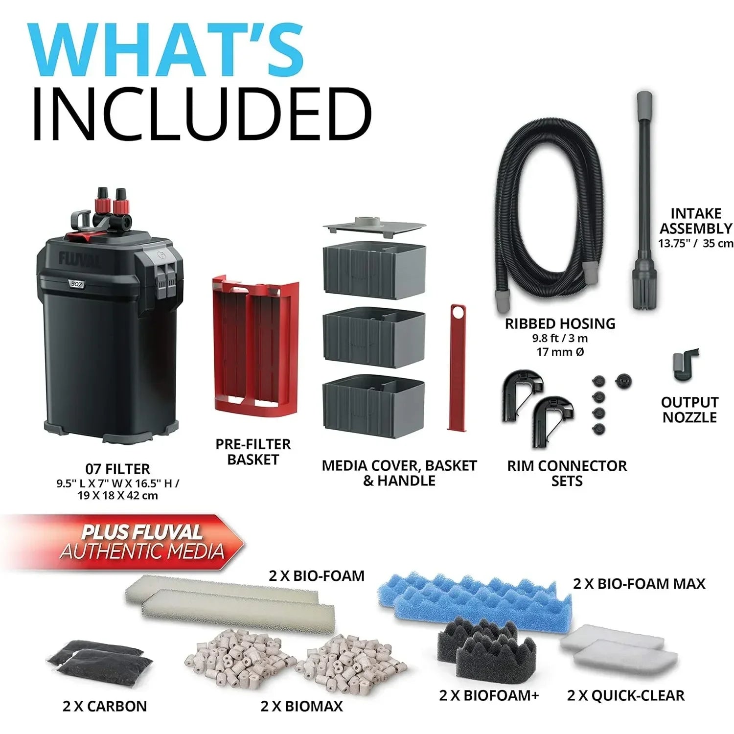 307 Perfomance Canister Filter for Aquariums Up to 70 Gallons