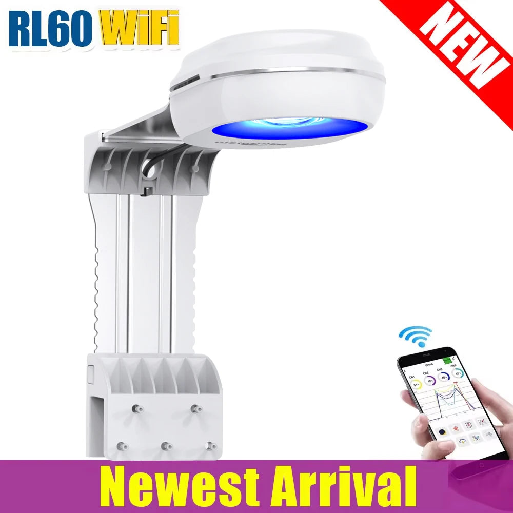RL60/RL90 WiFi Saltwater Aquarium LED Lighting Includes Mount
