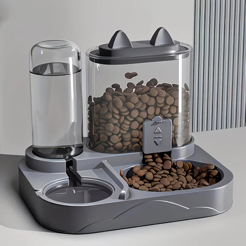 2-in-1 Gravity Pet Feeder and Water Dispenser