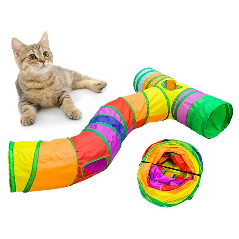 Portable T Shape Cat Tube And Tunnel