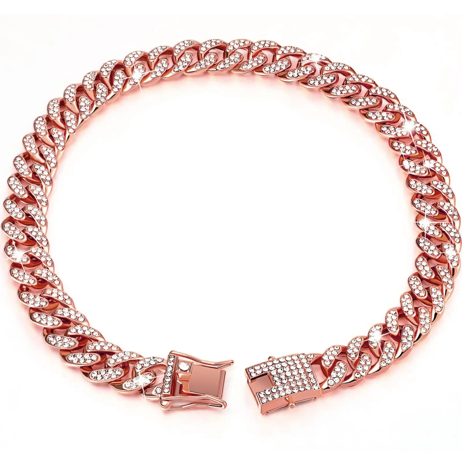 Luxury Designer Dog Collar Bling Diamond Pet Chain for Small Medium Large Dogs Cat Puppy Gold Necklace Jewelry Dog Accessories