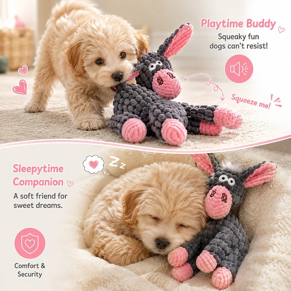 Pet Plush Toy with Squeaker