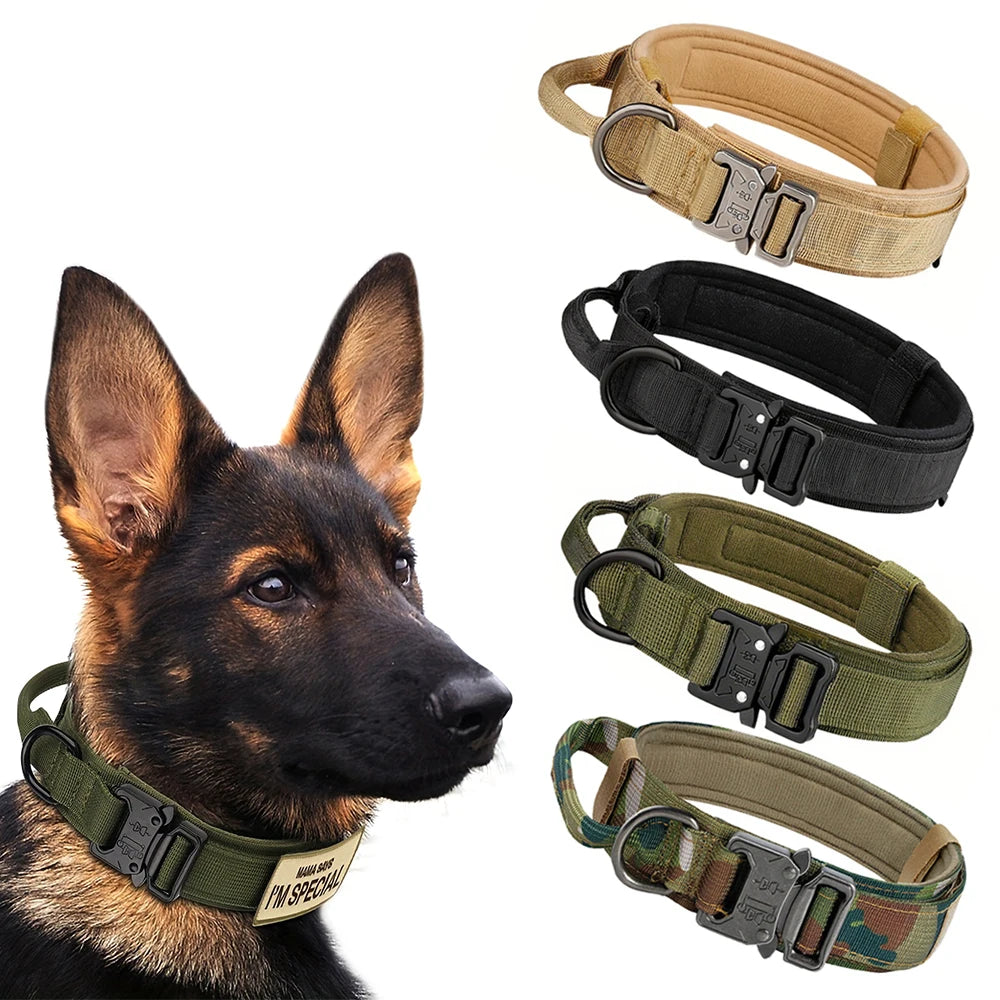 Training Tactical Dog Collar And Leash Set
