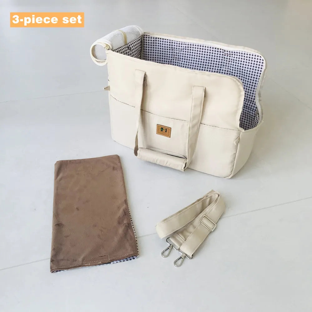 Portable Dog Cat Carrier and Outdoor Travel Bag