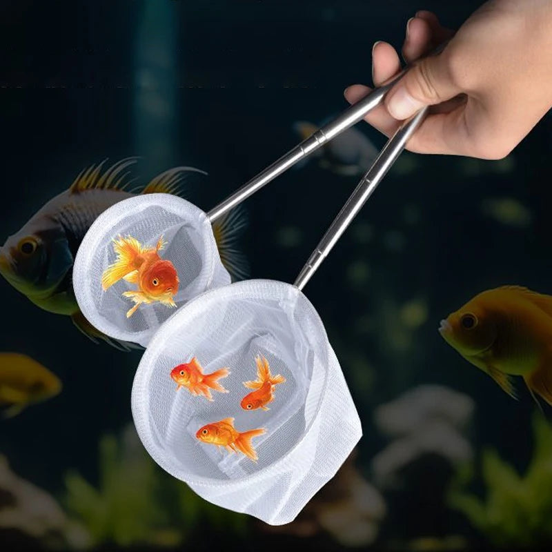 Stainless Steel Handle Square Round Aquarium Net