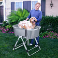 Elevated Foldable Dog Bath Tubs
