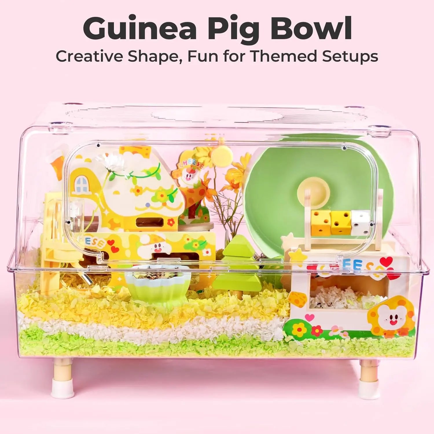 Anti-Tip Ceramic Pet Bowl for Guinea Pig/Rat/Hamster