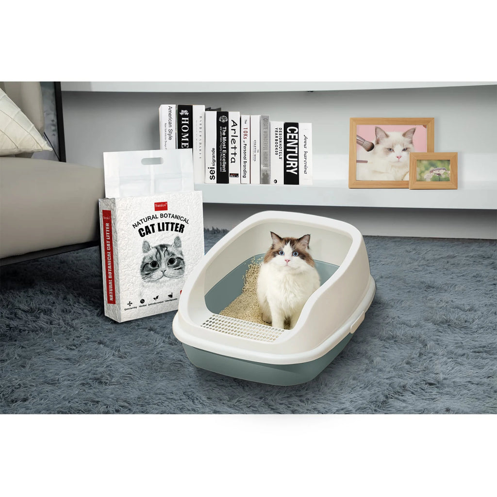 33lbs Tofu Cat Litter, Natural Botanical, Dust-Free, Flushable, Quick Clumping, Odor Control