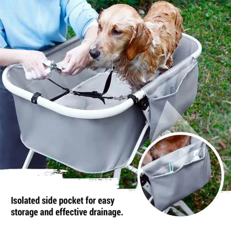 Elevated Foldable Dog Bath Tubs