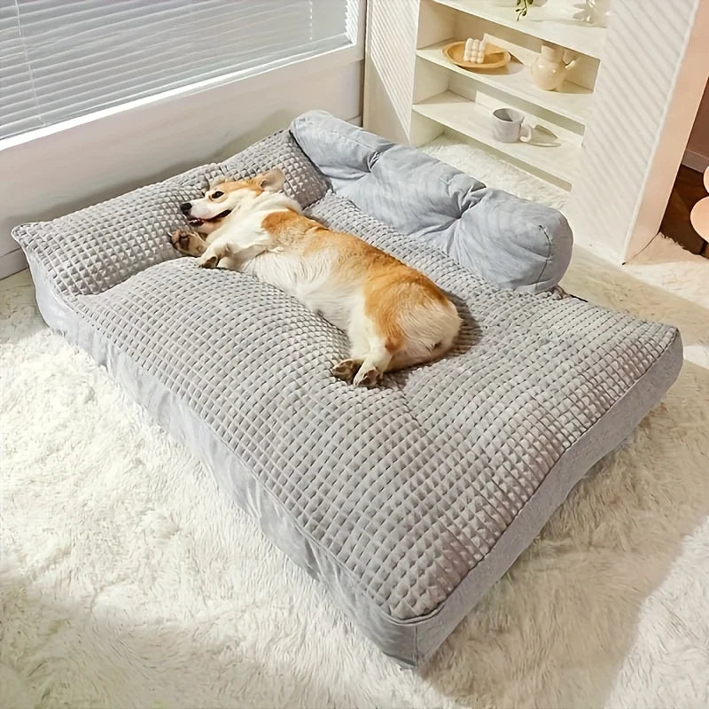 Large Dog Winter Warm Bed - Extra Large for Big Breeds, Universal for Small Medium Large Dogs