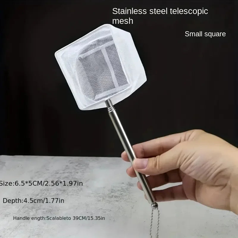 Stainless Steel Handle Square Round Aquarium Net