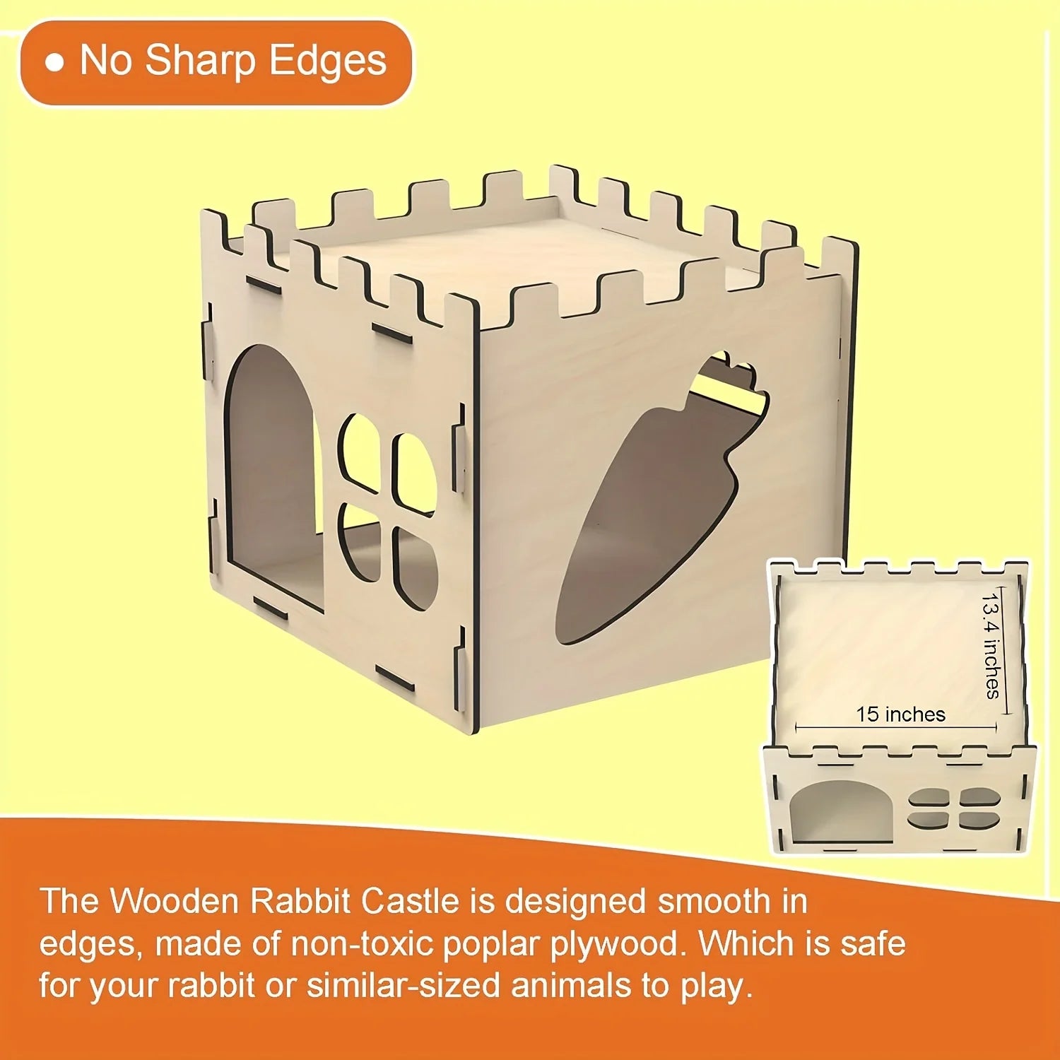 Castle and Hiding Place for Guinea Pig, Rabbit, Hedgehog