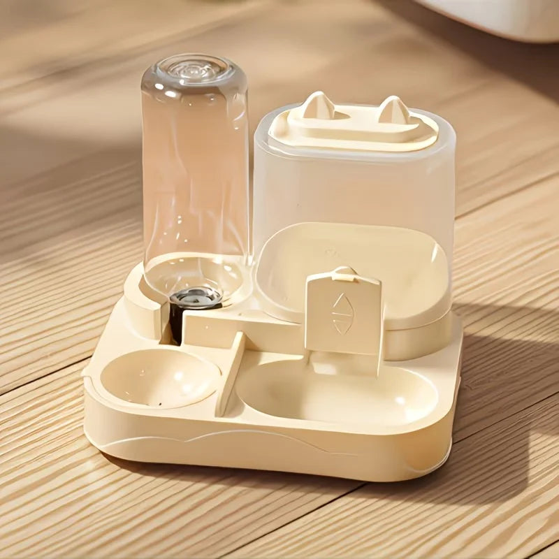 2-in-1 Gravity Pet Feeder and Water Dispenser