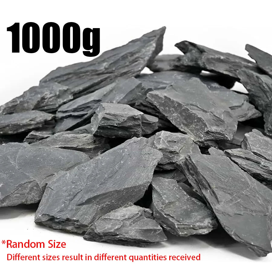 500g Grey Slate Stone Irregular Thin Flat Rocks