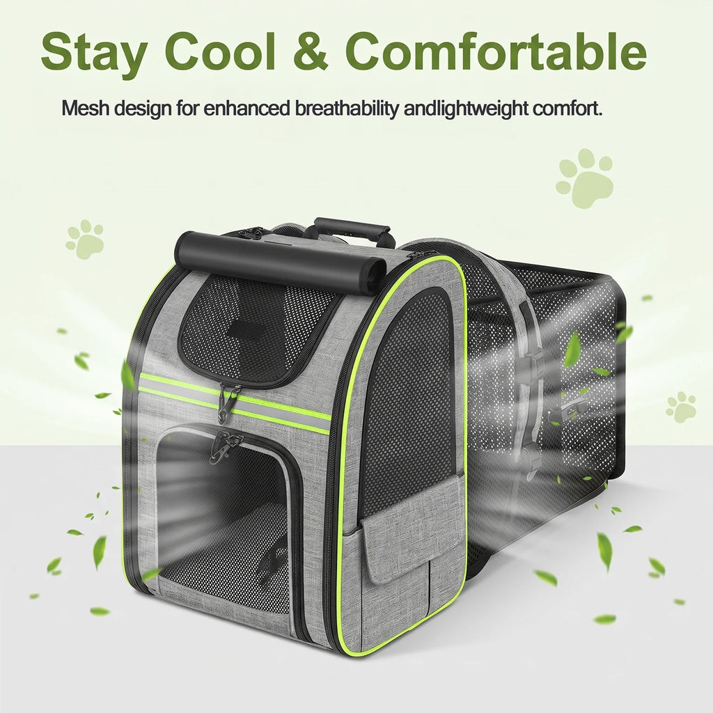 Expandable Large Capacity Pet Carrier Backpack