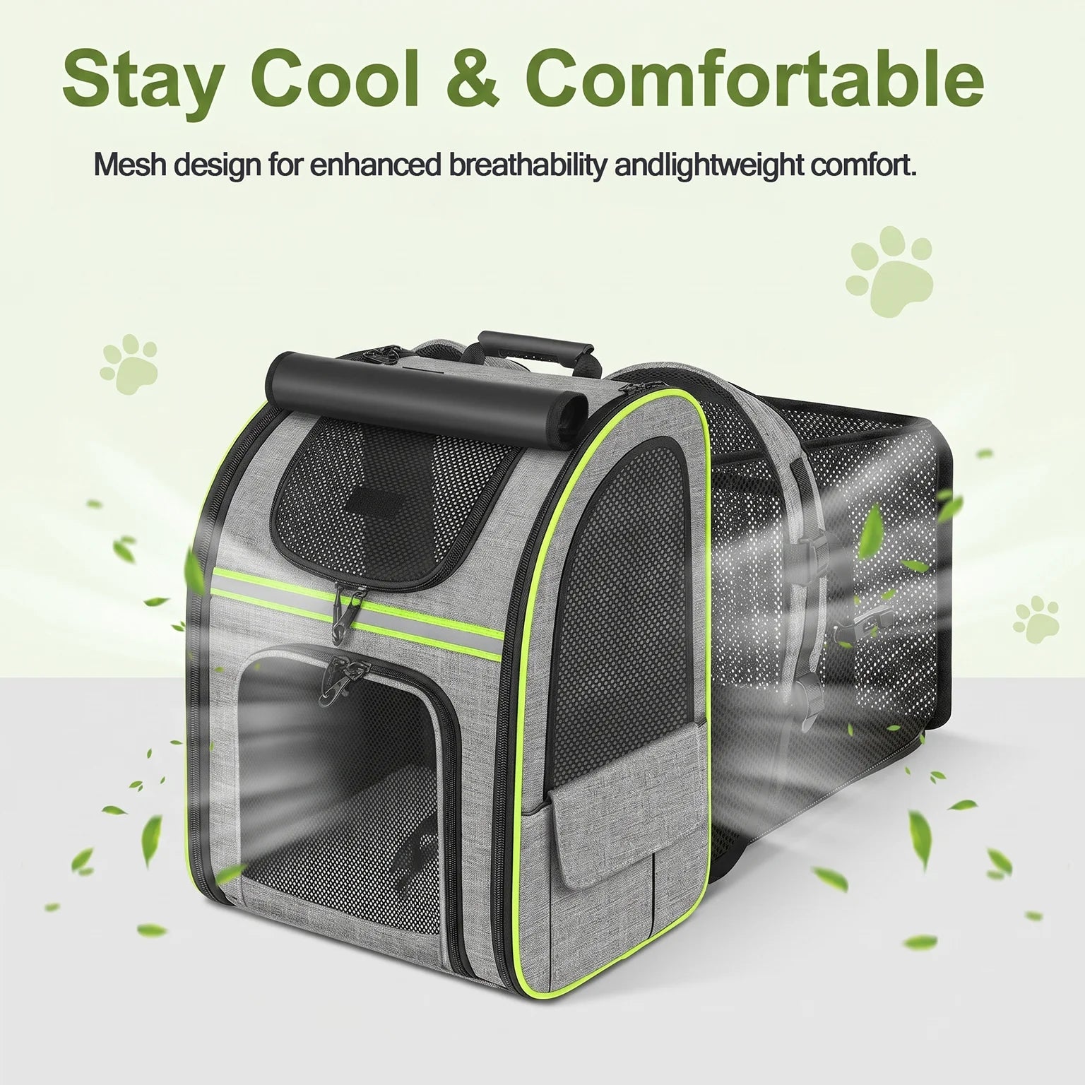 Expandable Large Capacity Pet Carrier Backpack