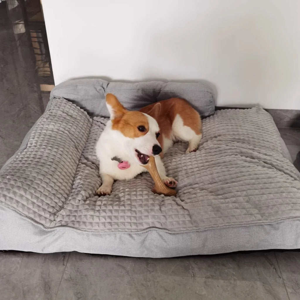 Large Dog Winter Warm Bed - Extra Large for Big Breeds, Universal for Small Medium Large Dogs