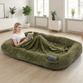 Washable Human and Dog Bed 71x47x12in  Extra Large Comfortable Pet Bed with Soft Blanket for Sleeping