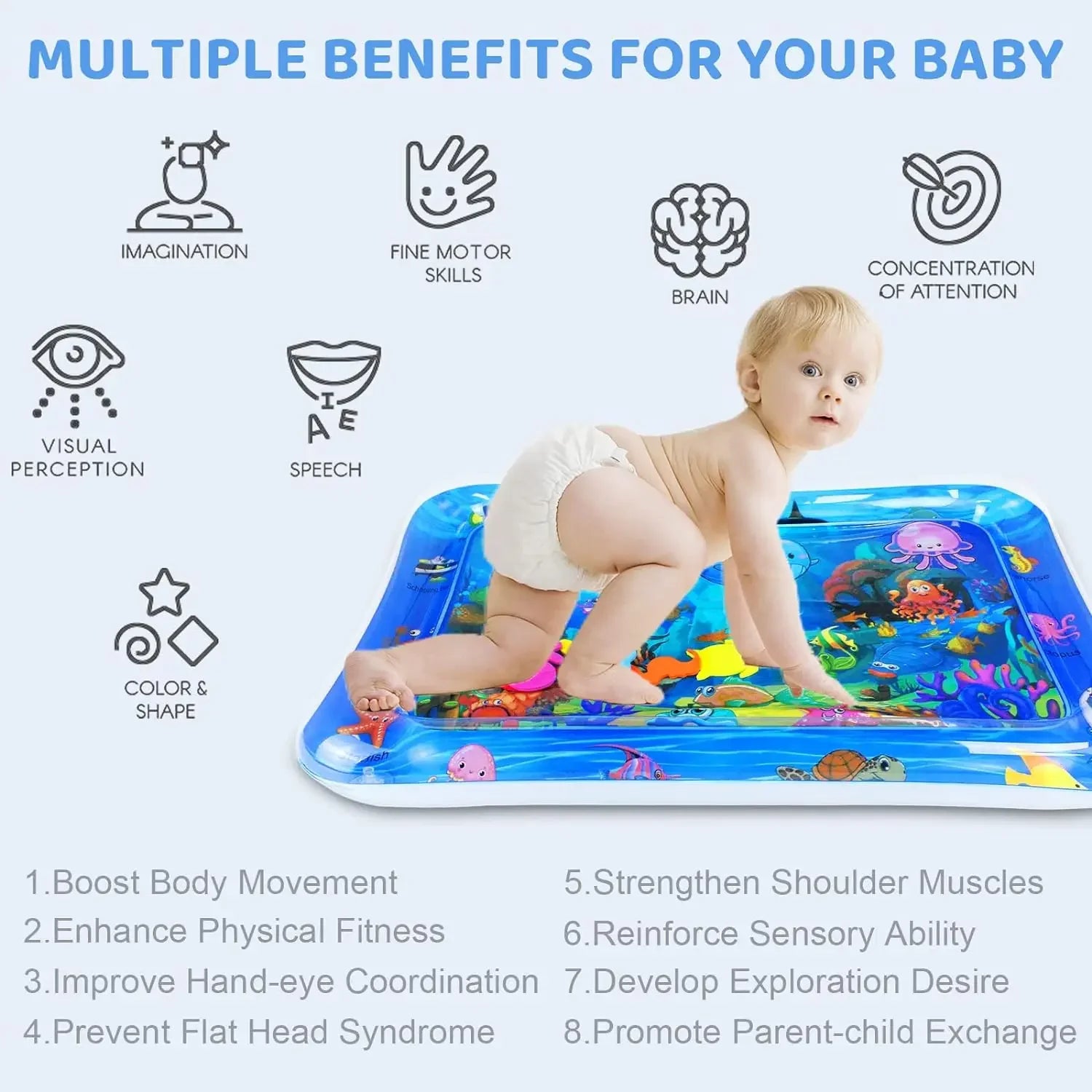 Water Sensory Thickened Inflatable Play Mat